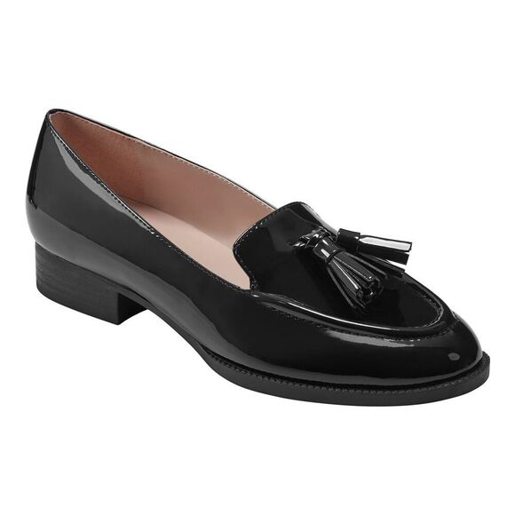 No Brand Shoes - Bandolino Women's Linzer Loafer 6 Black Patent